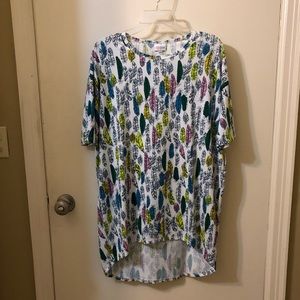Lularoe feather patterned Irma (XXS)